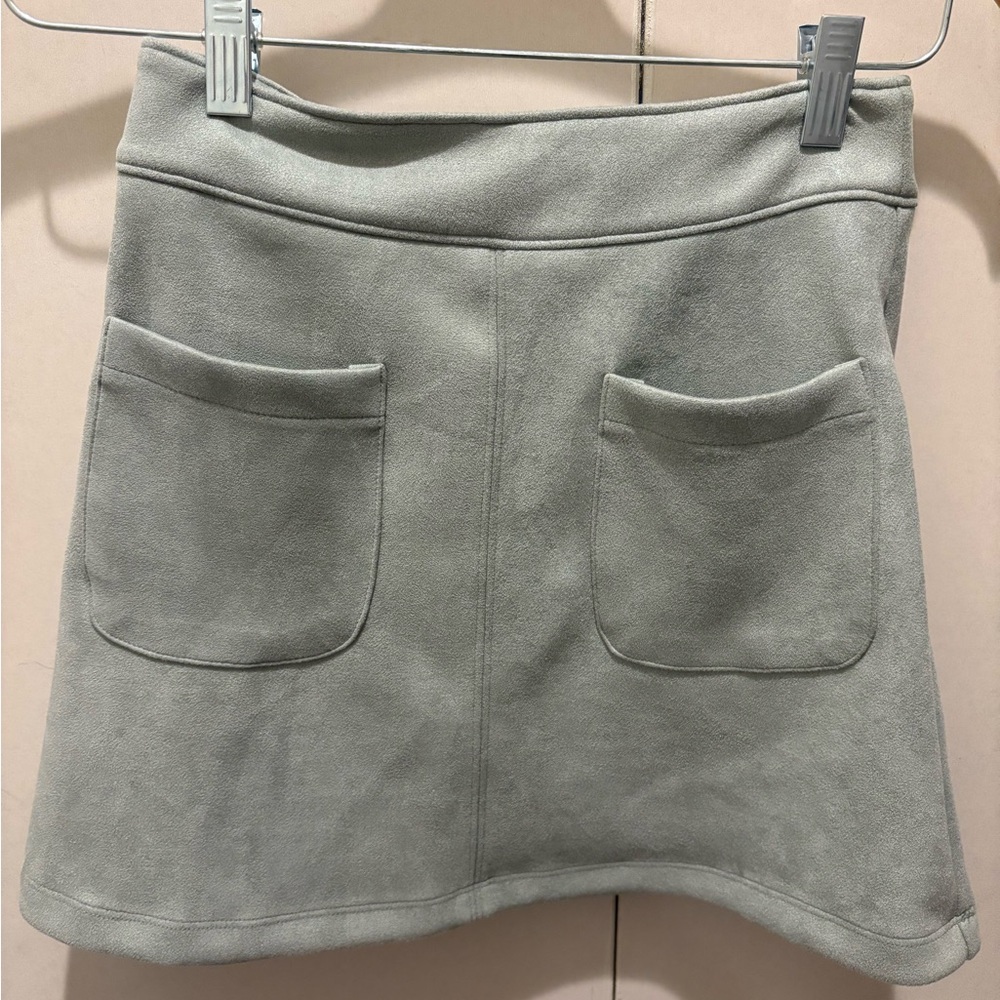 Sage Green Suede Mini